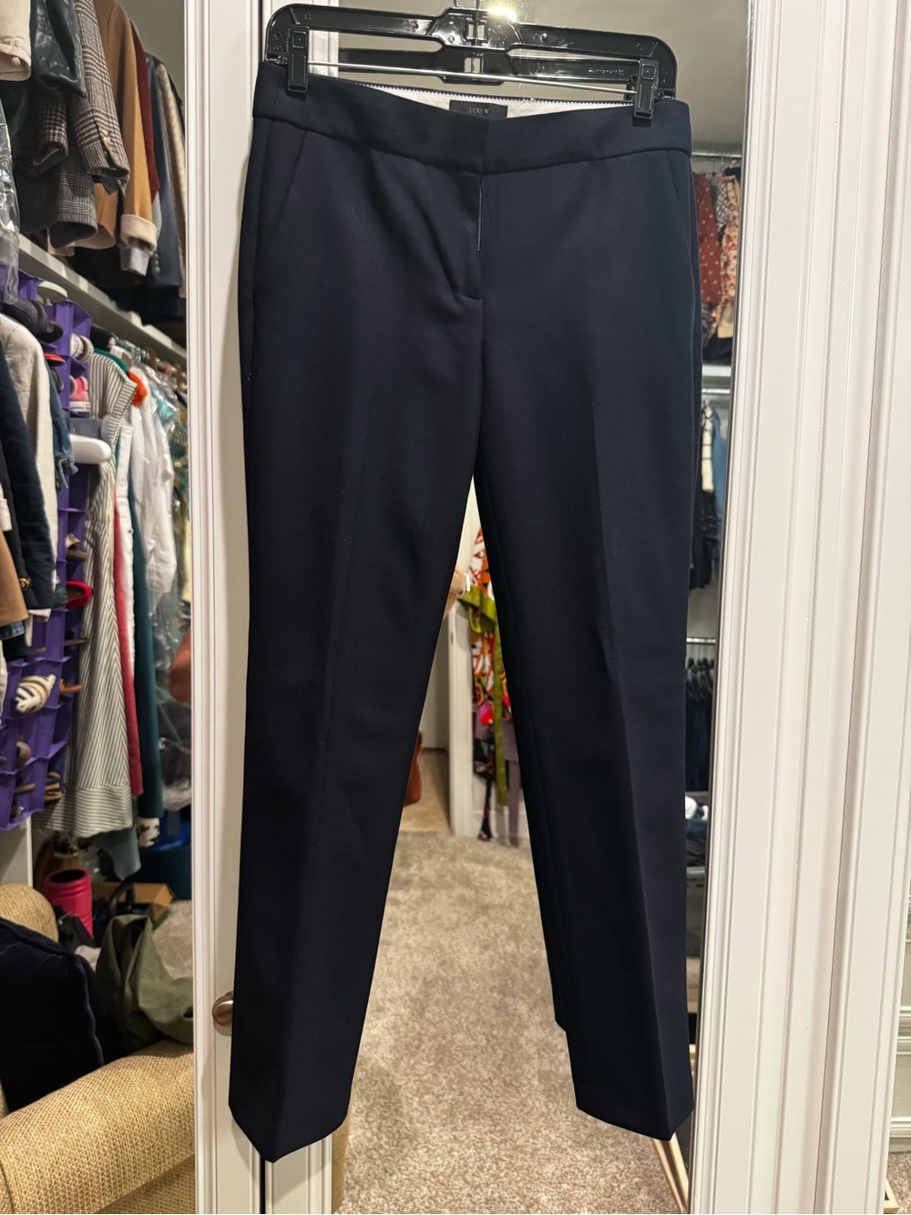 J. Crew Navy Wool Campbell Capri